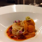 北海道焼肉 北うし - 雲丹冷麺♩