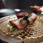 北海道焼肉 北うし - 知床和牛芽ネギタン美味しかったぁ…