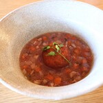 さじこよみ - 人参団子と根菜のミネストローネ