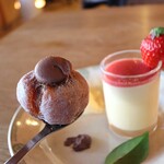 さじこよみ - 干柿のveganチョコクリーム詰め