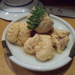 鮨処寿司大 - 寿司 大　お通し　さわら玉子と白子　2014年6月