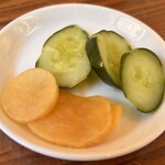 うなぎ処　もりやま - 浅漬けも美味しい
