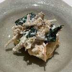 鮨 功 - ホタテの白和え こんなに美味しい白和え初めて(*^^*)