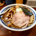 麺屋 青 - ラーメン 大盛 紅孔雀卵の味玉 メンマ