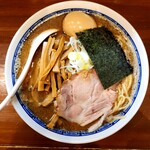 麺屋 青 - ラーメン 大盛 紅孔雀卵の味玉 メンマ