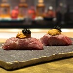 肉寿司 イタリアンバル 閂 - ・薔薇の肉寿司