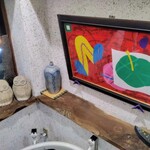 吟八亭 やざ和 - 階段のディスプレイ