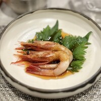 Chinese Restaurant 晴華 - ①甘エビ紹興酒漬け