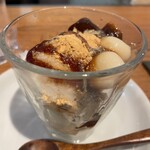 鴨川たかし - 季節のデザート(きな粉　黒蜜　白玉団子)