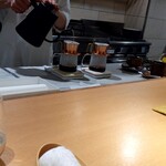 Yd'or - ハンドドリップ中