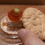 鮨 江藤 - 北海道余市産あん肝/奈良漬け/いくら/最中