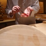 鮨 江藤 - 宮城県塩釜産中トロ