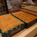 鮨 江藤 - バフンウニ/ムラサキウニ