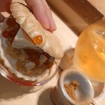 鮨 江藤 - 北海道余市産あん肝/奈良漬け/いくら/最中