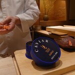 鮨 江藤 - 熊本県天草車海老/キャビア