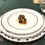 SALONE 2007 - サーモンのマリナート　タルティーボ  林檎