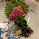 割烹　梅津 - お造り　本鮪と細魚