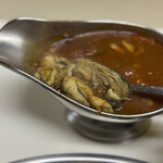 かれーの店 うどん  - オイスター薬膳グレート、ご飯大盛り、チーズ、スパイシーひき肉、焼トマト