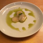 手鞠鮨と日本茶 宗田 - 帆立のカルパッチョ