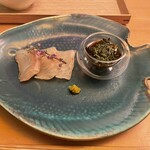 手鞠鮨と日本茶 宗田 - 鯛の昆布締め