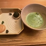 手鞠鮨と日本茶 宗田 - 枯山水＋抹茶