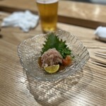 鮨なかもと - カワハギ肝あえポン酢