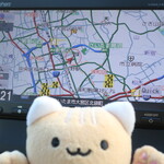 焼肉 セナラ - 店舗位置（カーナビ画面，ノースアップ）※ぴーにゃっつ