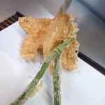 天米 - キス天ぷら、単品。
