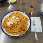 角屋食堂 - ナポリタン@750+麺大盛@150