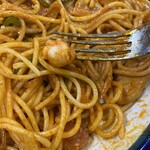 角屋食堂 - エビの切身が入ってますが、コレが単調になる味と食感のアクセントで効きます