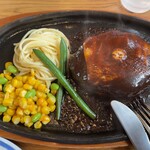 ハンバーグの店　オニオン - ハンバーグ200g チーズ アップ