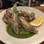 チニャーレ ヴィーノ エ パーネ - 目光と舞茸のフリット