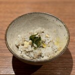 薪鳥新神戸 - 土鍋鶏そぼろご飯 かんずり
