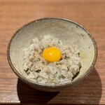 薪鳥新神戸 - 土鍋鶏そぼろご飯 卵