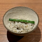 薪鳥新神戸 - 土鍋鶏そぼろご飯 ニラ
