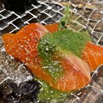 トラットリア フェリーチェ - サーモンカルパッチョ