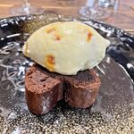 トラットリア フェリーチェ - ガトーショコラとキャラメルのジェラート