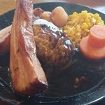 ベーコンチーズハンバーグ♪