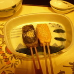 梅の花 - 生麩田楽