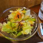 キッチン ブルー グローブ - サラダのアップ