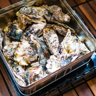 牡蠣のカンカン焼き食べ放題