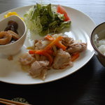 笑 - とある日のランチ♪しょうが焼き
