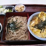 増田屋 - ざる＆玉子丼セット９００円。
