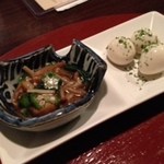 付きだし　うずらはお出しにつかっておいしくなってます