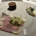 フランス料理 ル・クール - アミューズブーシュ３種盛り