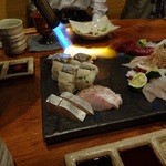 大塚 みや穂 - のどぐろと鰆とかますはバーナーで炙ってくれます