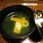 そば懐石　あずみ野 - 浅利真丈と海老葛打ち椀