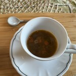 軽井沢リストランテ小林 - イタリア産レンズ豆のスープ