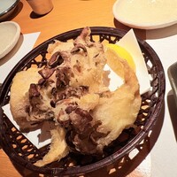 鮨処ひのき - 蓮根と舞茸の天ぷら