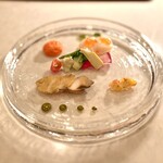 フレンチ ベイ・ビュー - 帆立のミキュイと蝦夷あわび